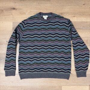 Vintage 80s/90s Travel Smith Men's Wool Blend Sweater Made In Italy Size XL